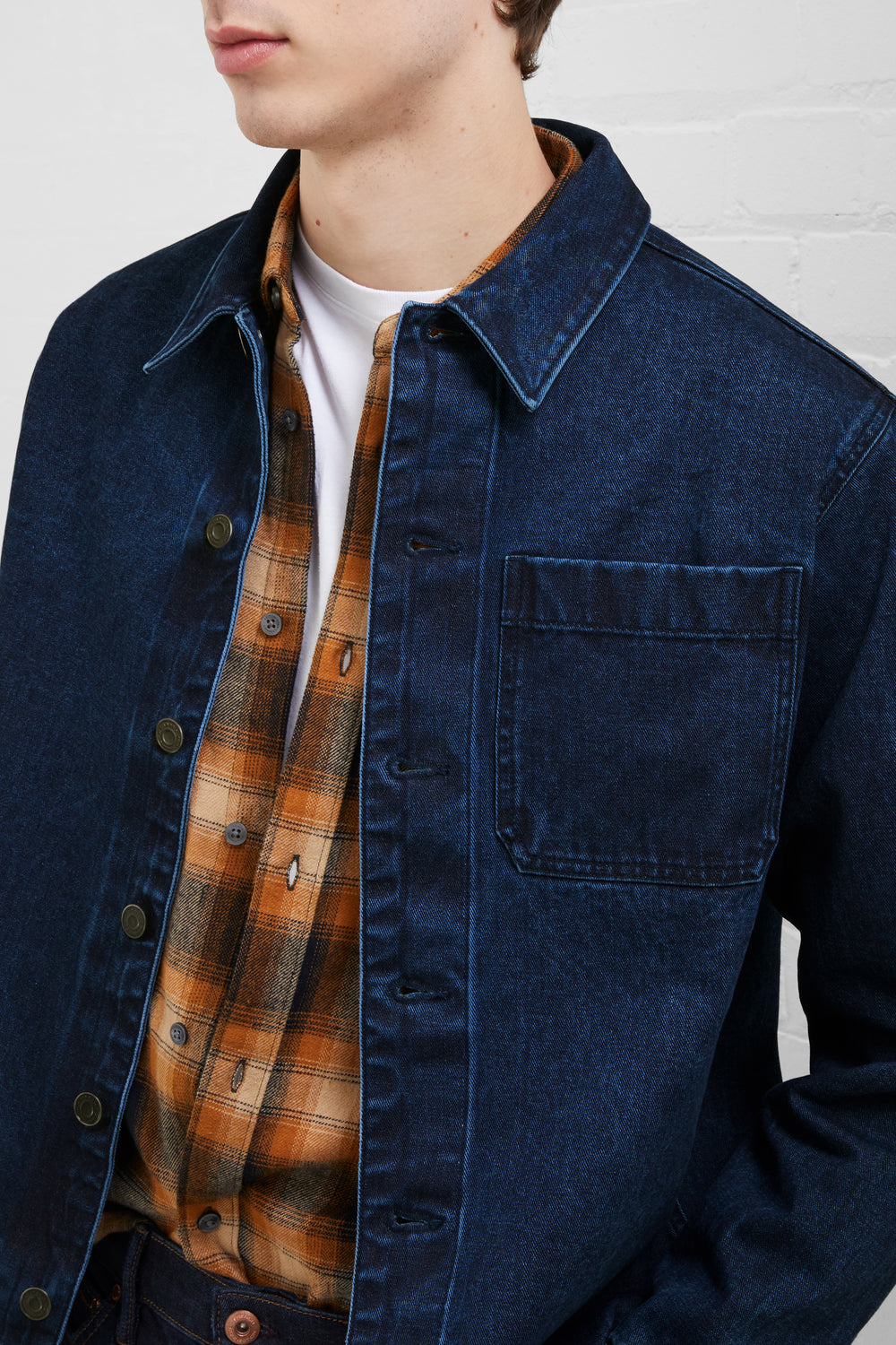 Buy COS Relaxed-Fit Checked Denim Overshirt 2024 Online | ZALORA Philippines