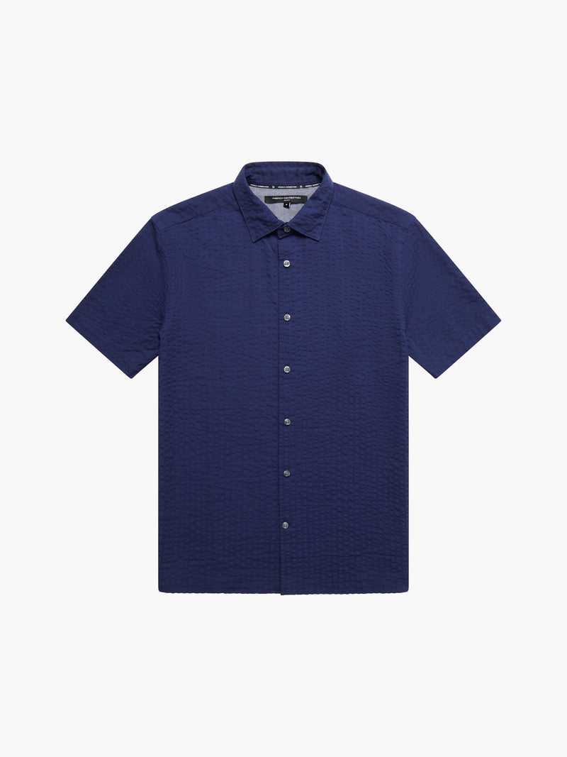 Seersucker Check Short Sleeve Shirt