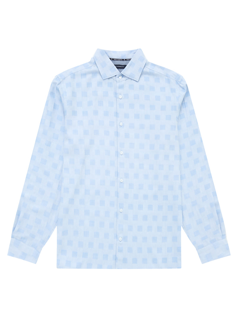 Long Sleeve Tonal Check Shirt