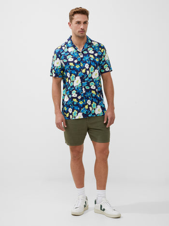 Revere Collar Print Shirt