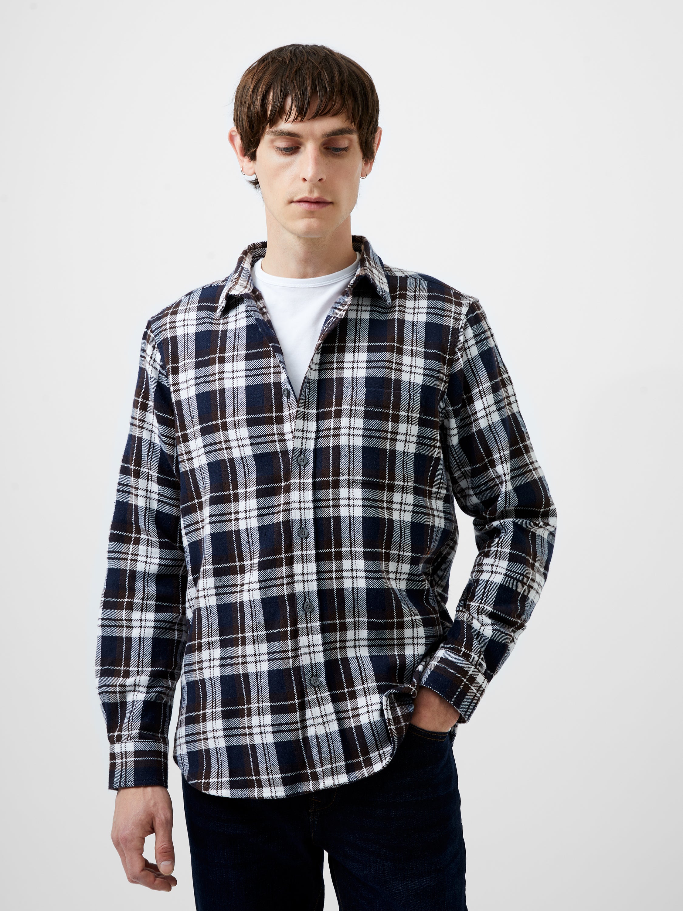 Unbrushed Flannel Check Shirt