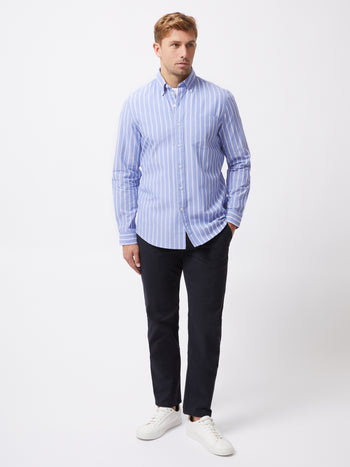 Stripe Long Sleeve Pocket Shirt