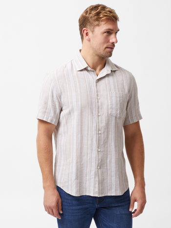 Short Sleeve Stripe Pocket Shirt