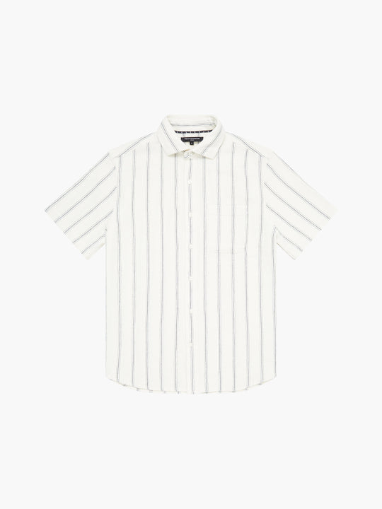 Textured Stripe Short Sleeve Shirt