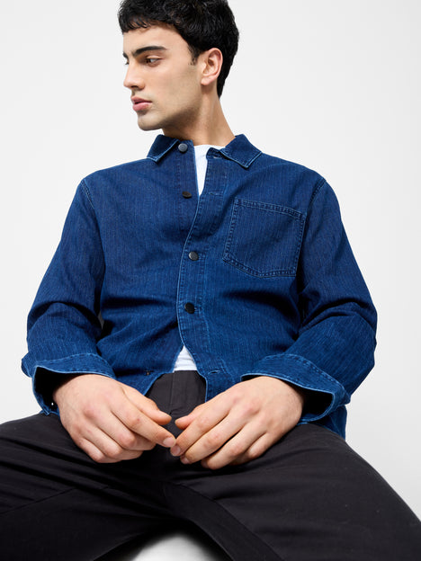 Long Sleeve Denim Overshirt