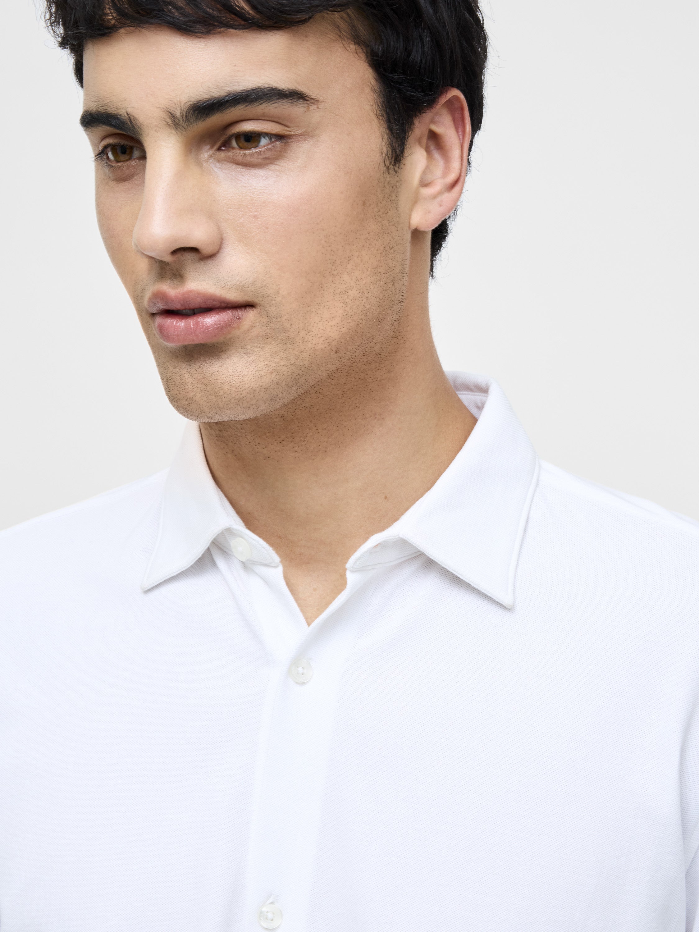 Long Sleeve Pique Jersey Shirt