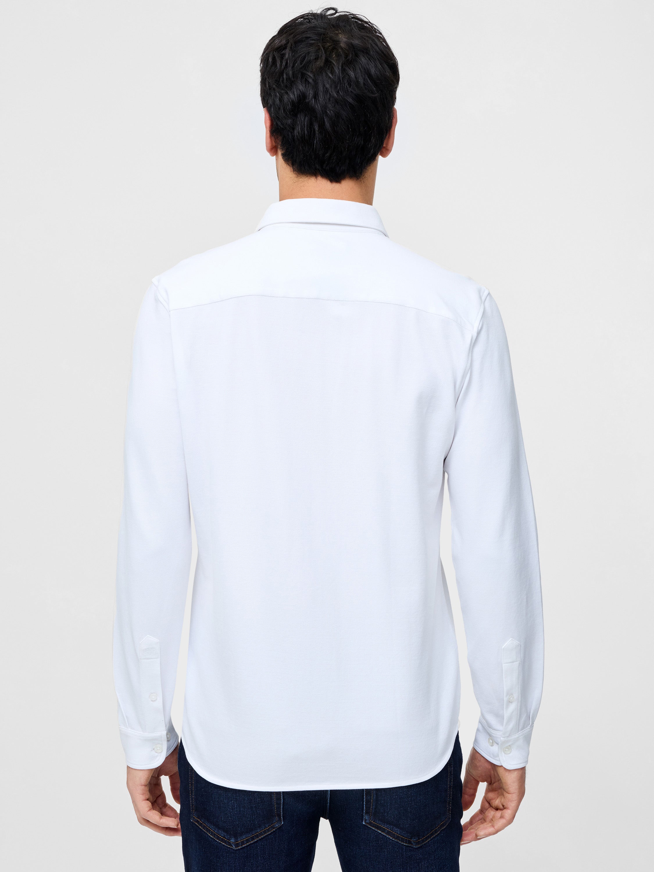 Long Sleeve Pique Jersey Shirt