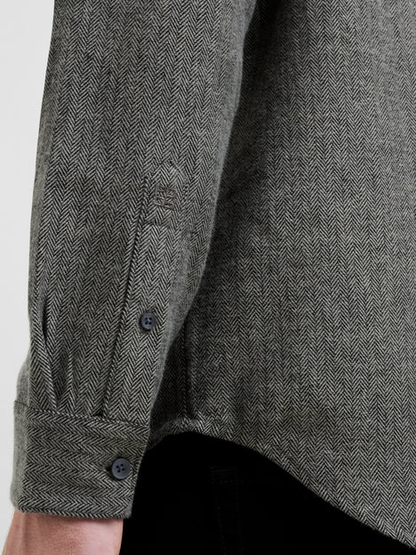 Herringbone Long Sleeve Regular Fit Shirt