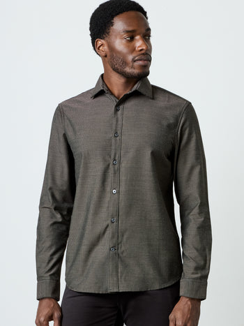 Long Sleeve Regular Fit Cut Away Shirt