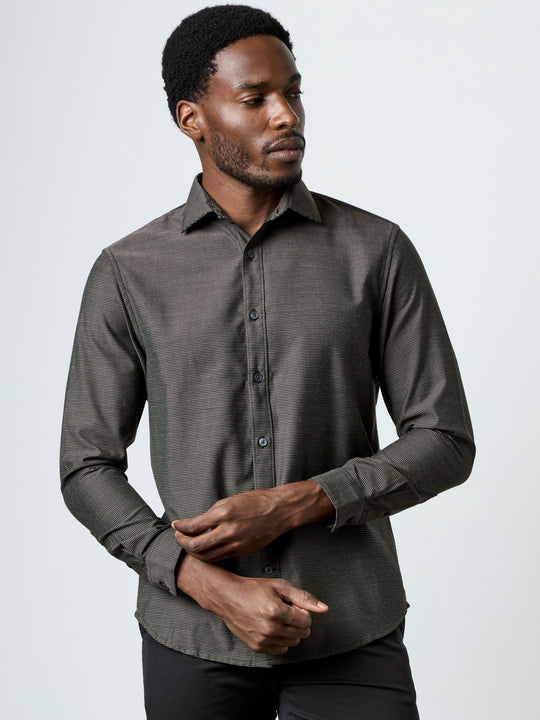 Long Sleeve Regular Fit Cut Away Shirt