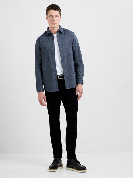 Structured Regular Fit Long Sleeve Shirt