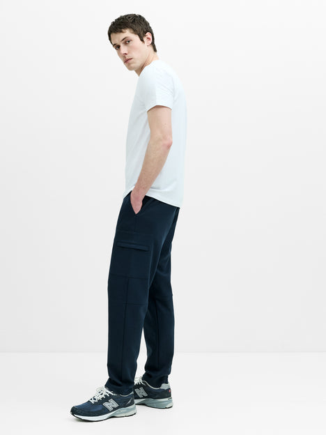 Smart Navy Blue Drawstring Joggers