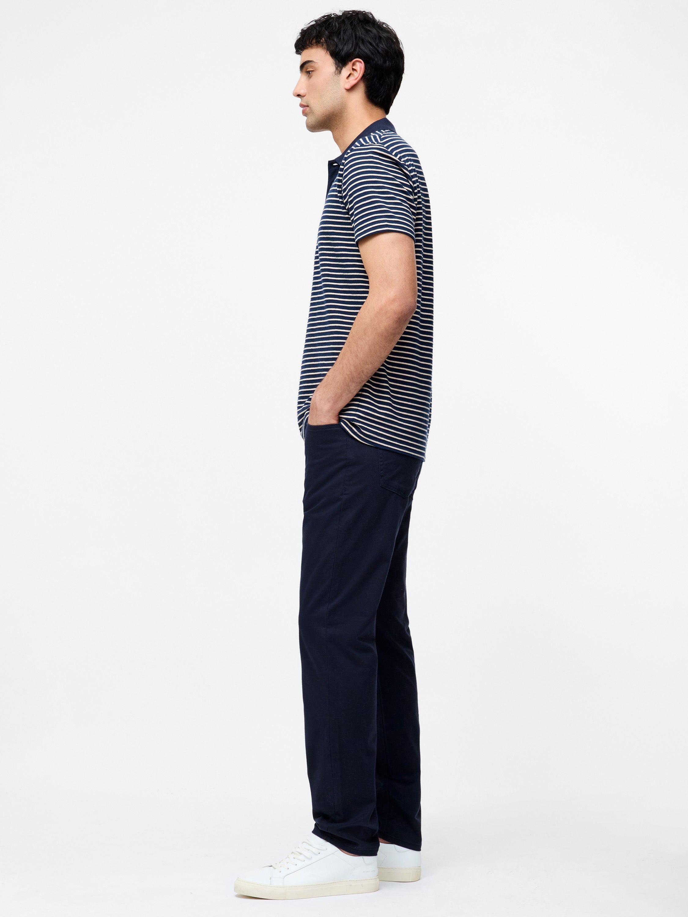 Cotton Stretch 5 Pocket 34 Inch Jeans