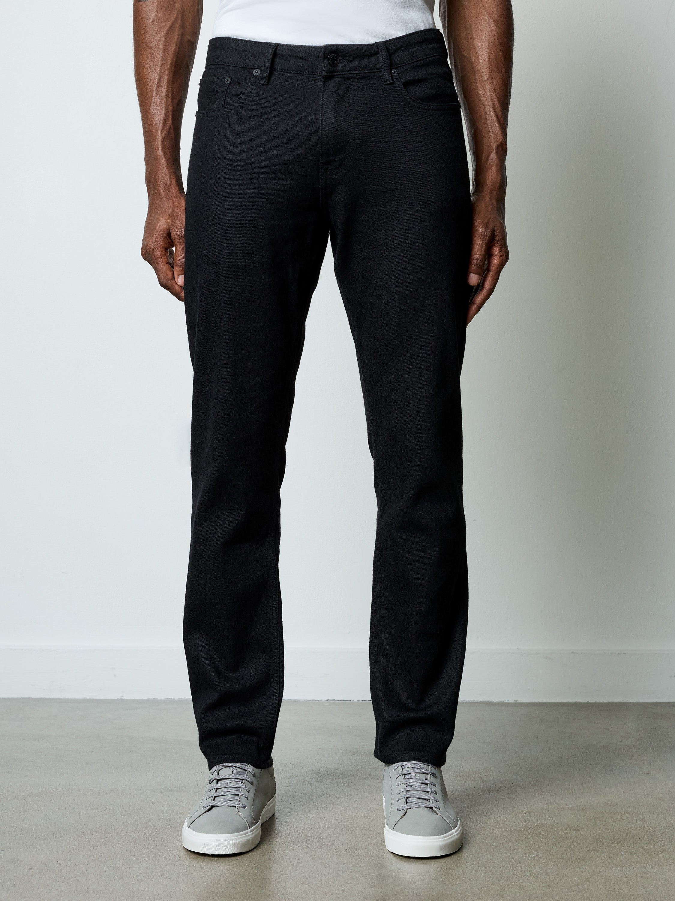 Slim Fit Selvedge Denim Jeans Black French Connection UK