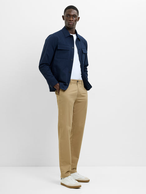 Button Through Navy Blue Utility Jacket