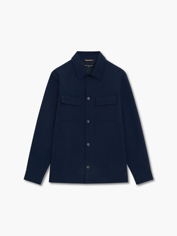 Button-Through Flap Chest Pocket Jacket