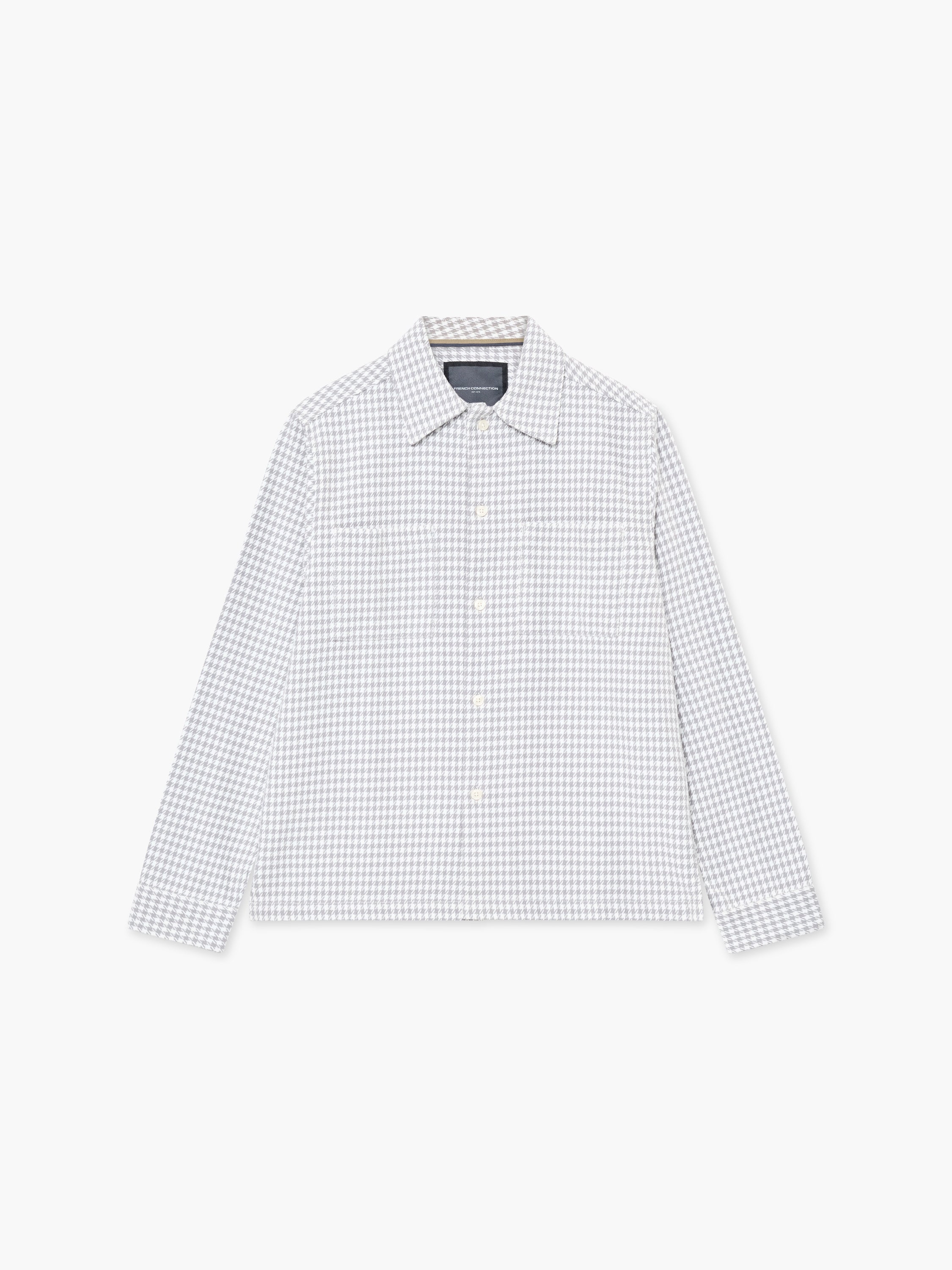 Houndstooth Button Through Jacket