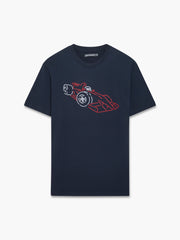 Racing Car Embroidered T-Shirt