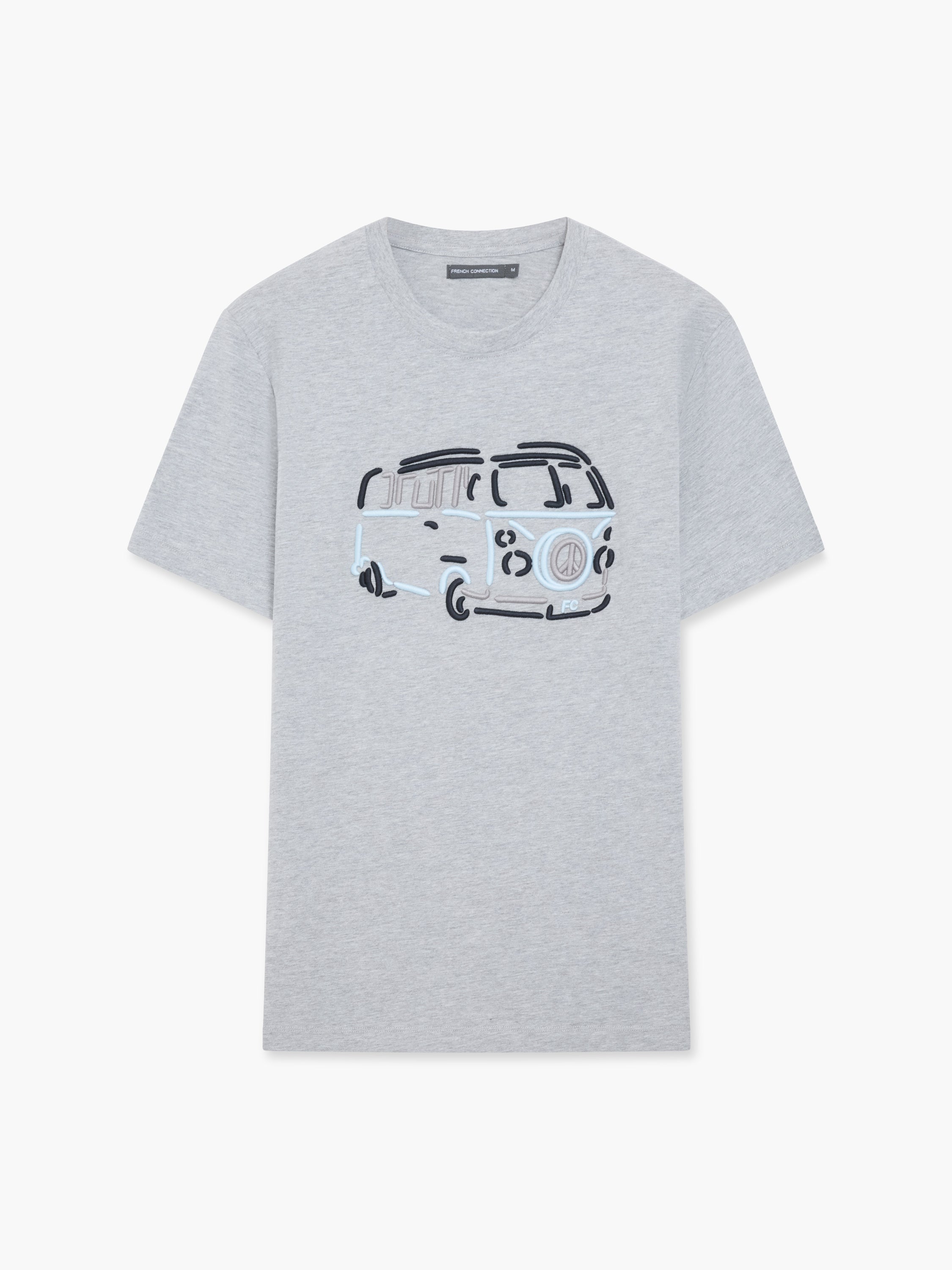 Camper Van Embroidered T-Shirt