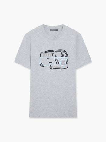 Camper Van Embroidered T-Shirt