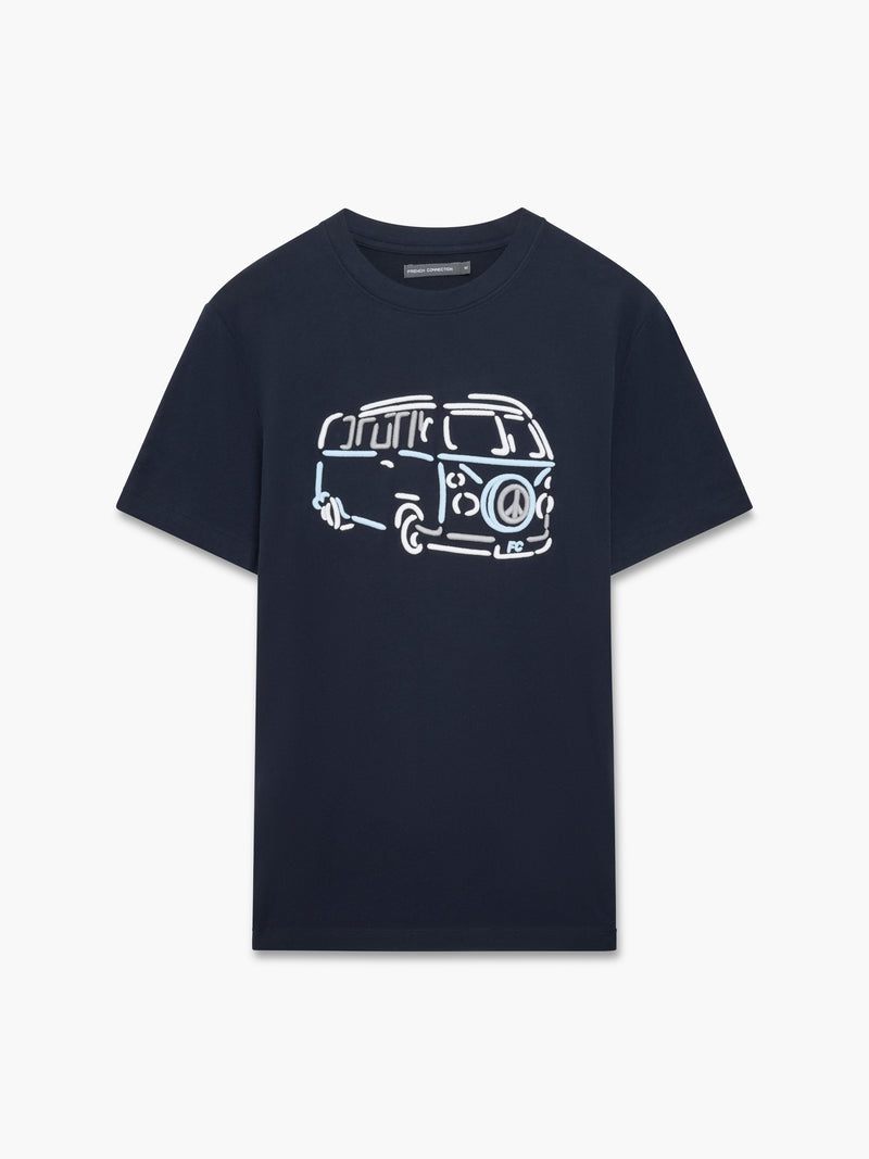Camper Van Embroidered T-Shirt