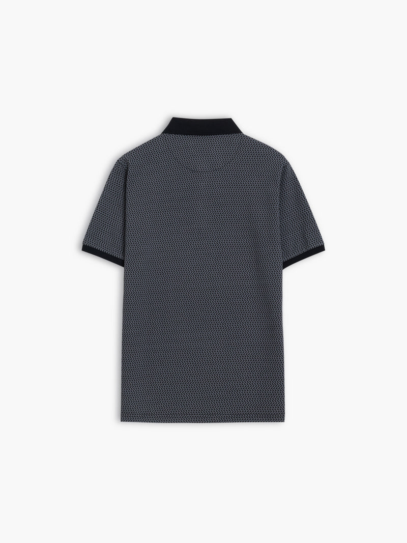 Short Sleeve Geo Polo Shirt