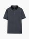 Short Sleeve Navy Geometric Polo Shirt