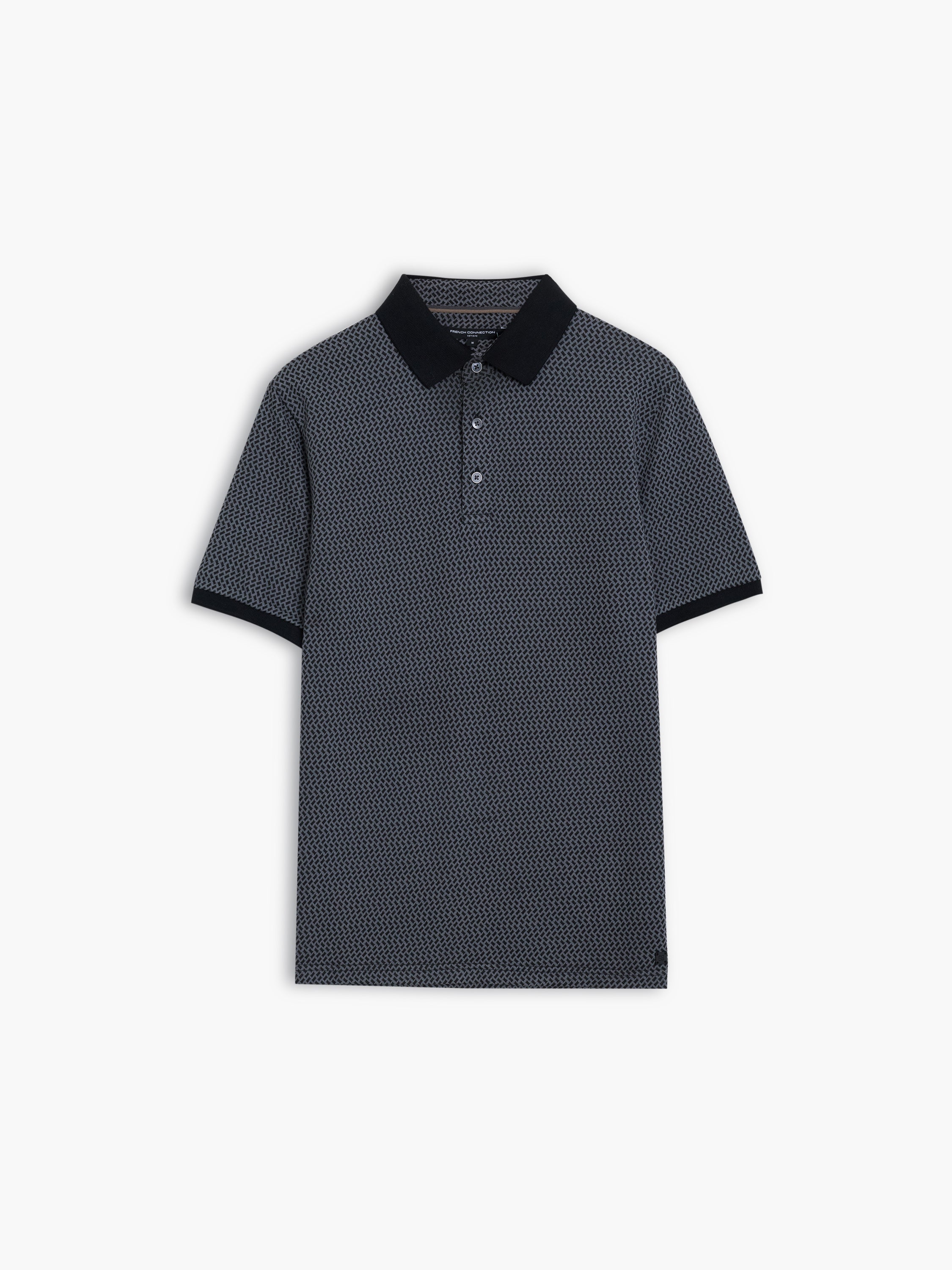 Short Sleeve Geo Polo Shirt