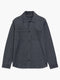 Long Sleeve Diagonal Stripe Jersey Monochrome Overshirt