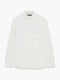 Long Sleeve Soft Jersey Chest Pocket Off-White Shirt