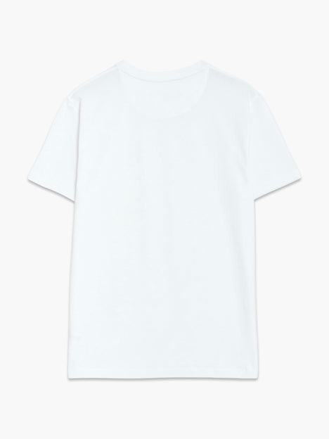 Short Sleeve Micro Seersucker White Stripe T-Shirt