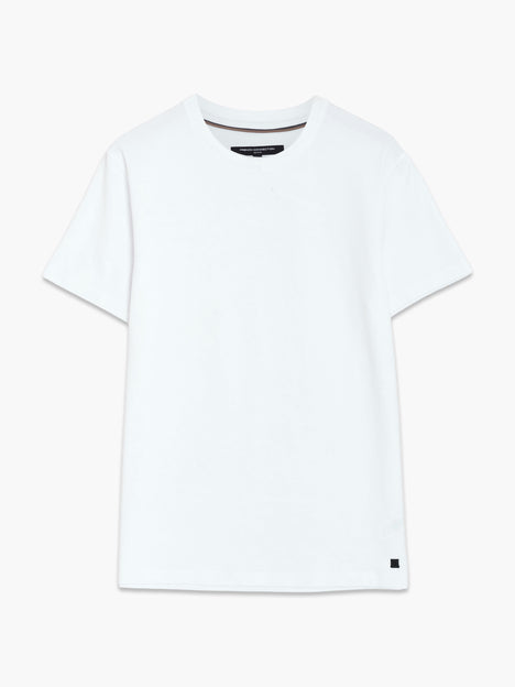 Short Sleeve Micro Seersucker White Stripe T-Shirt
