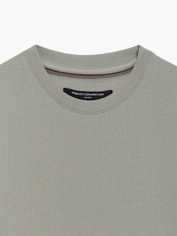 Short Sleeve Micro Seersucker Stripe T-Shirt