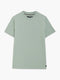 Short Sleeve Micro Seersucker Green Stripe T-Shirt
