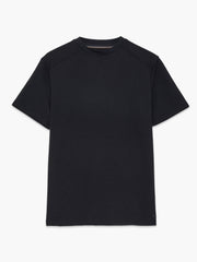 Short Sleeve Black Waffle Jersey T-Shirt