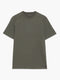 Short Sleeve Khaki Green Waffle Jersey T-Shirt