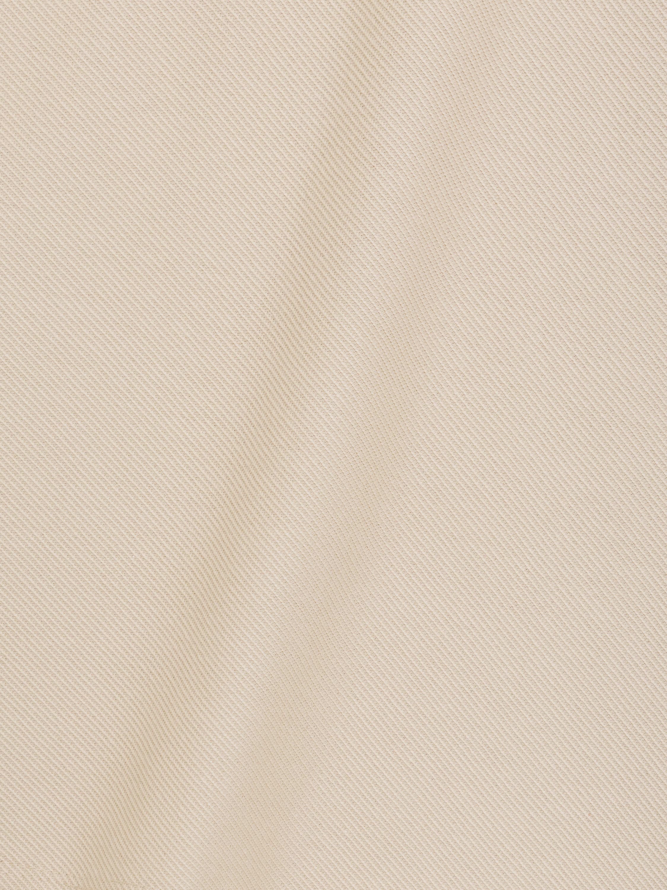 Short Sleeve Phased Twill Zip Knit Polo Shirt