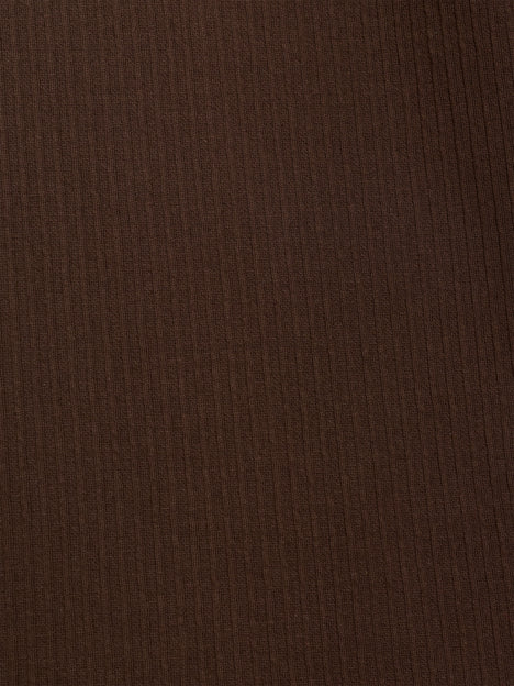 Short Sleeve Brown Vertical Textured Stripe Polo Shirt