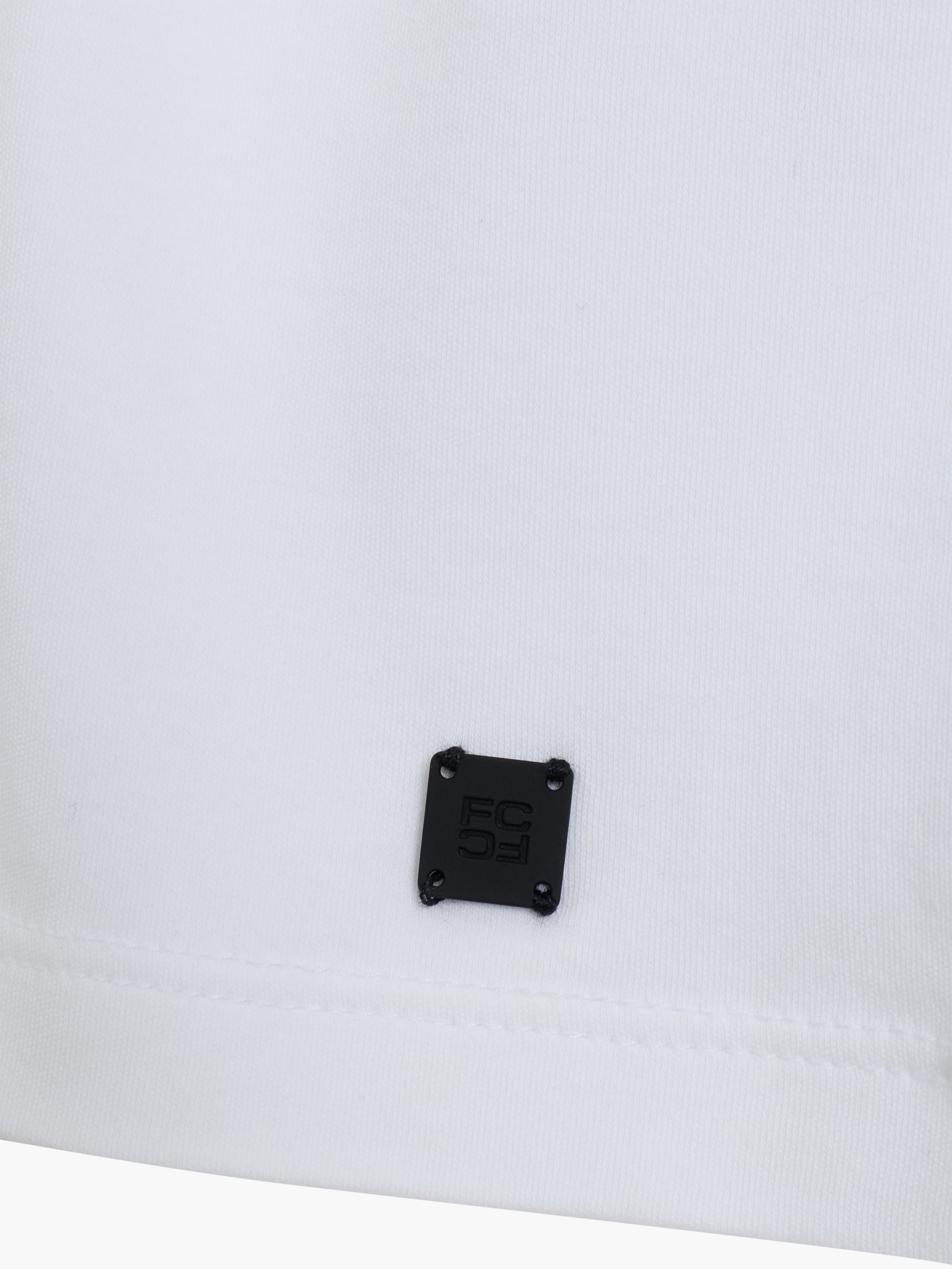 Short Sleeve Tipped Collar White Polo Shirt