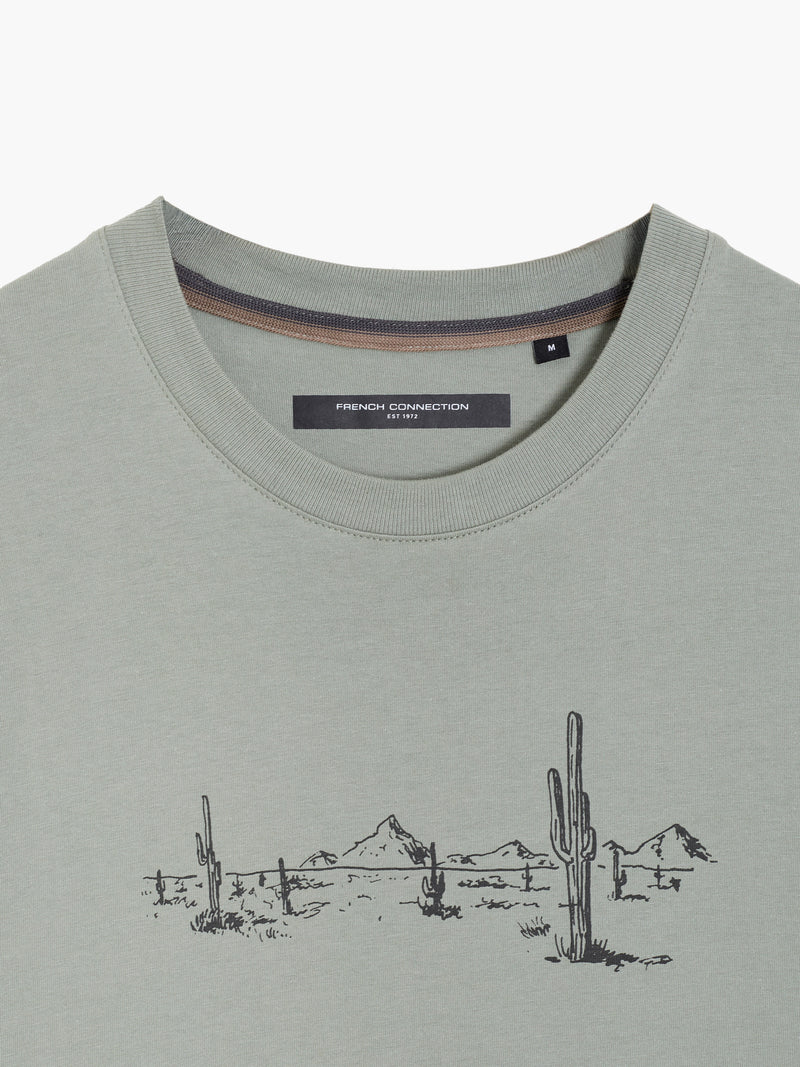 Organic Cotton Desert Graphic T-Shirt