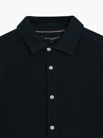 Short Sleeve Textured Shirt