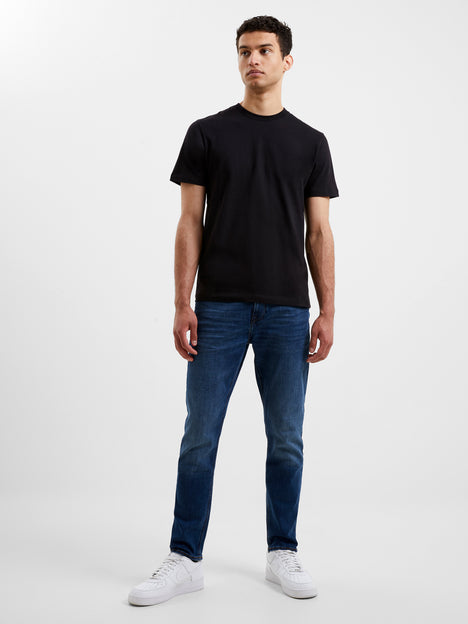 Organic Cotton Dark Grey Crew Neck T-Shirt