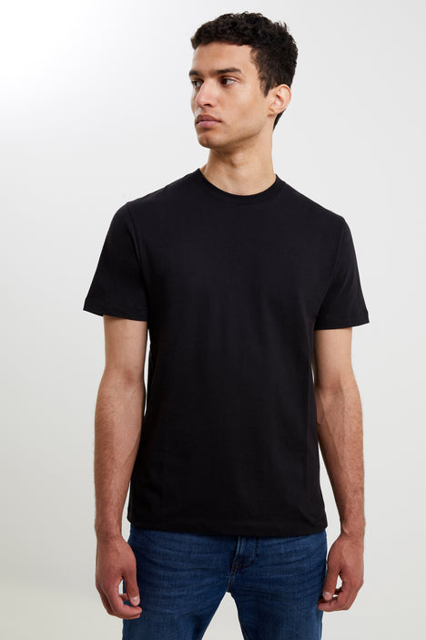 Organic Cotton Dark Grey Crew Neck T-Shirt