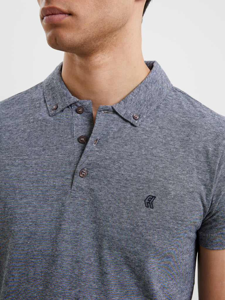 Micro FC Polo Shirt Dark Navy | French Connection UK