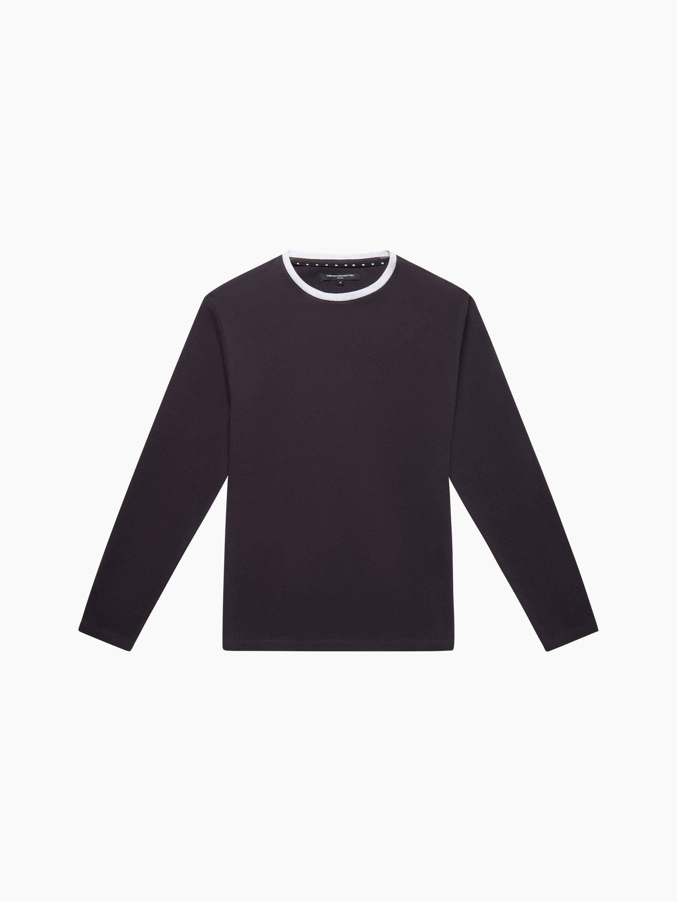 Long Sleeve Popcorn Crew Neck Jumper