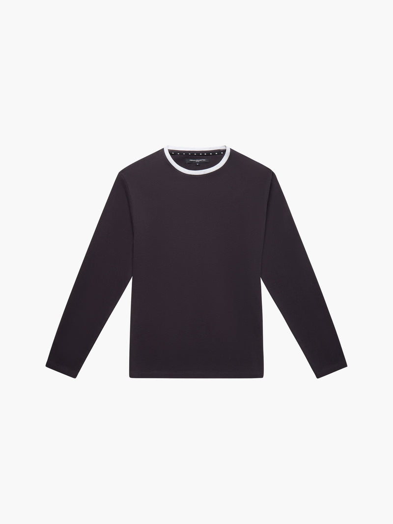 Long Sleeve Popcorn Crew Neck Jumper