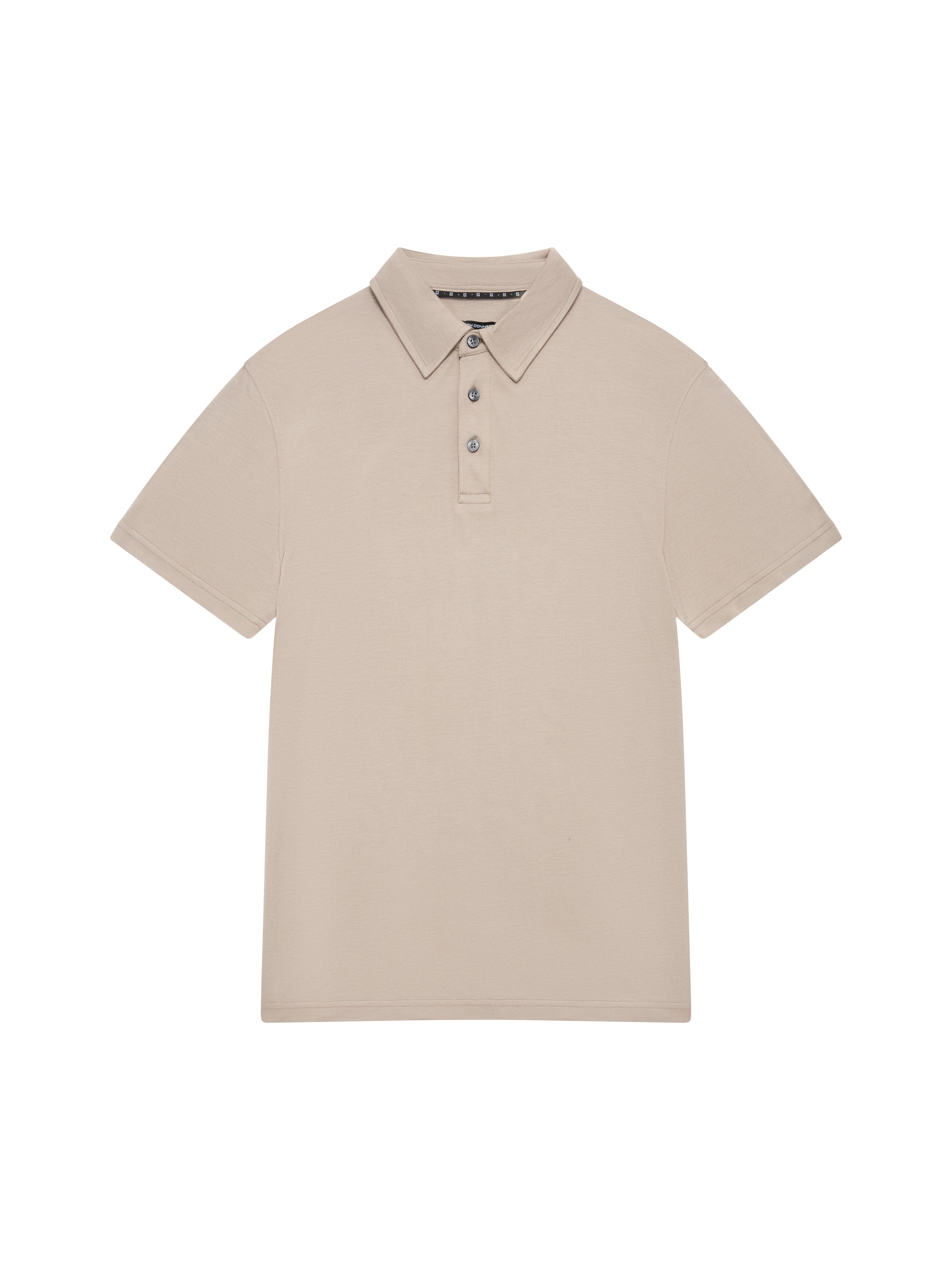 Short Sleeve Interlock Knit Button Polo Shirt