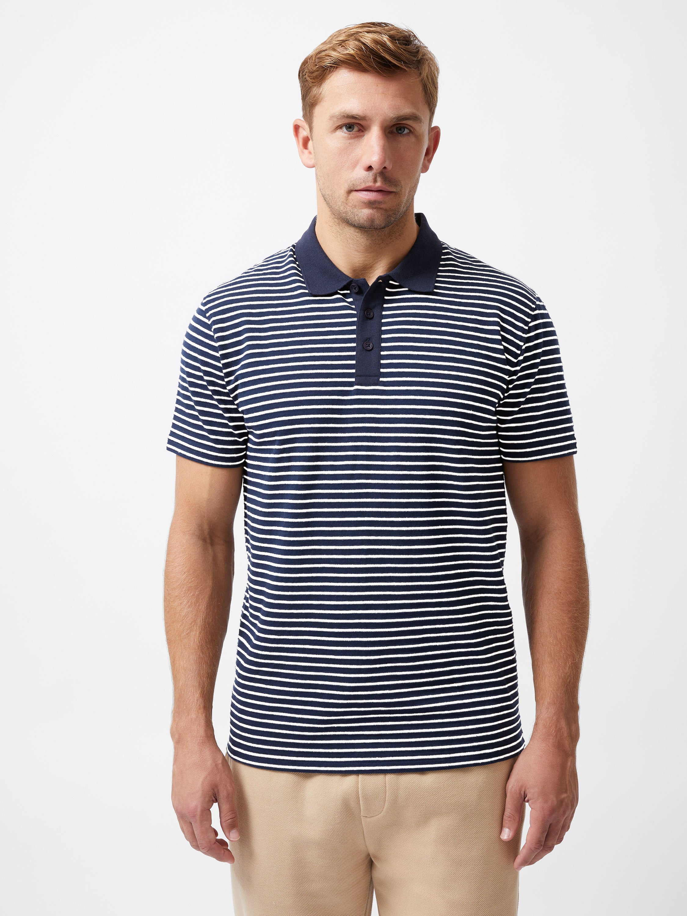 Short Sleeve Regular Stripe Polo