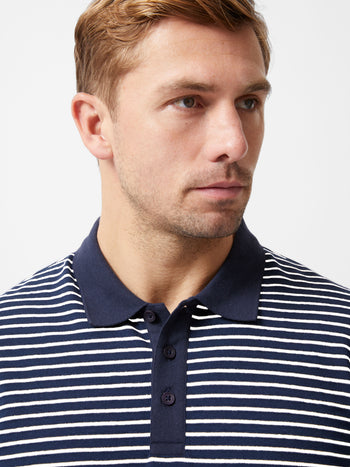Short Sleeve Regular Stripe Polo Shirt