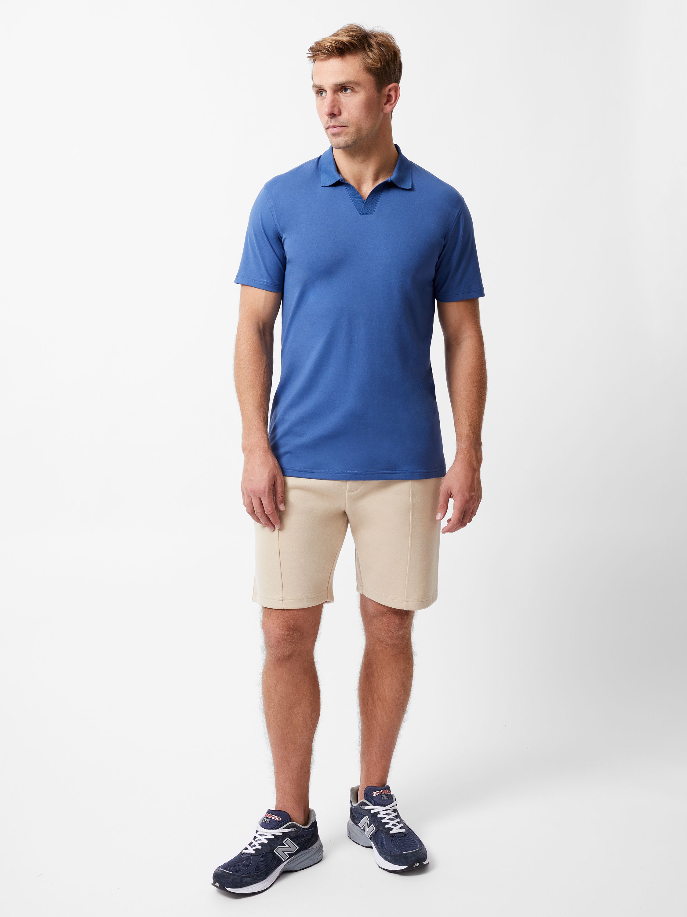 Stretch Short Sleeve Trophy Neck Shirt